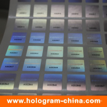 Numéro de série personnalisé 3D Laser Hologram Sticker